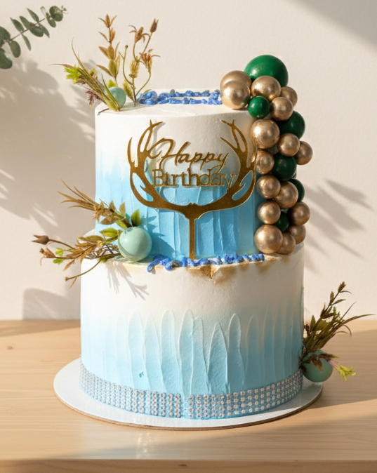 Two Tier Birthday Cake